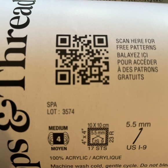 Loops & Threads Soft Classic Yarn in the color SPA -four - 7oz skein bundle - Picture 3 of 3